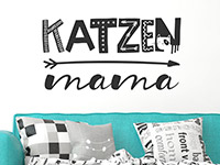 Wandtattoo Katzenmama