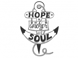 Wandtattoo Hope is an anchor Motivansicht
