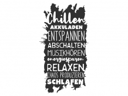 Wandtattoo Chillen Splash Motivansicht