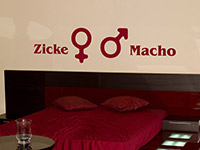 Wandtattoo Zicke & Macho