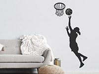 Wandtattoo Basketballerin