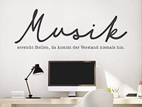 Wandtattoo Musik erreicht Stellen