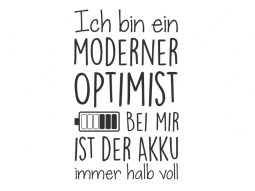 Wandtattoo Moderner Optimist Motivansicht