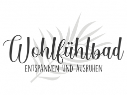 Wandtattoo Wohlfühlbad Motivansicht