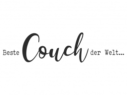 Wandtattoo Beste Couch der Welt Motivansicht