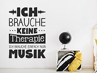 Wandtattoo Musiktherapie