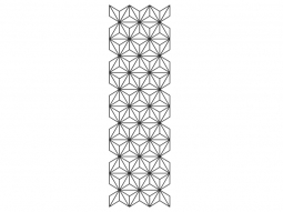 Wandtattoo Wandbanner Geometrisches Ornament Motivansicht