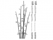 Wandtattoo Bambus im Wind Motivansicht
