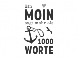 Wandtattoo Ein Moin sagt mehr Motivansicht