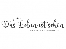 Wandtattoo Das Leben ist schön mit Sternen Motivansicht