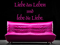 Wandtattoo Liebe das Leben...