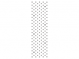 Wandtattoo Wandbanner Dots mit Herzen Motivansicht