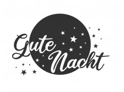 Wandtattoo Gute Nacht im Mondschein Motivansicht