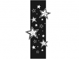 Wandtattoo Wandbanner Coole Sterne Motivansicht