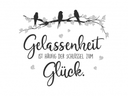 Wandtattoo Gelassenheit ist Motivansicht