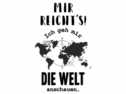 Wandtattoo Die Welt anschauen Motivansicht