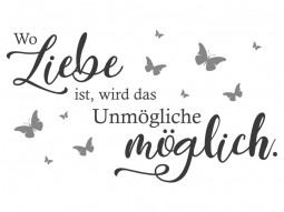 Wandtattoo Liebe möglich Motivansicht