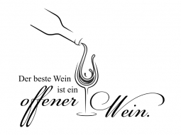 Wandtattoo Der beste Wein... Motivansicht