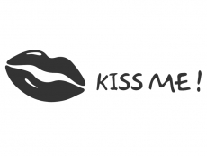 Wandtattoo KISS ME ! Motivansicht