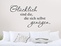 Wandtattoo Glücklich sind die