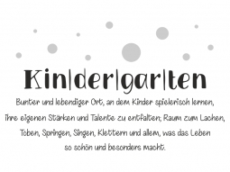 Wandtattoo Kindergarten Definition Motivansicht