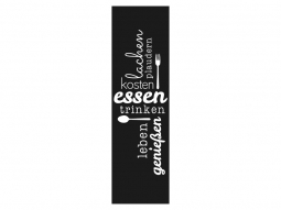 Wandtattoo Wandbanner Essen Motivansicht