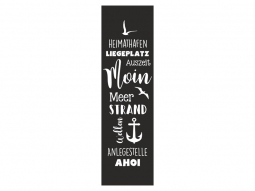 Wandtattoo Wandbanner Moin Motivansicht