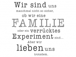 Wandtattoo Familien Experiment Motivansicht