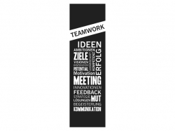 Wandtattoo Wandbanner Teamwork Motivansicht