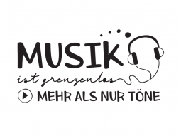 Wandtattoo Musik ist grenzenlos Motivansicht