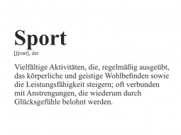 Wandtattoo Definition Sport Motivansicht