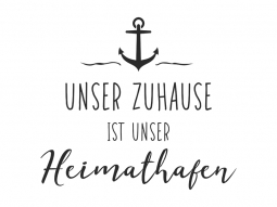 Wandtattoo Zuhause Heimathafen Motivansicht