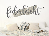 Wandtattoo Federleicht