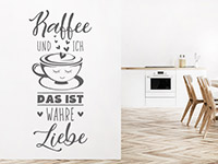 Wandtattoo Kaffee und ich