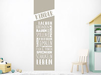 Wandtattoo Wandbanner Kinder