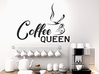 Wandtattoo Coffee Queen