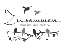 Wandtattoo Zusammen sind wir eine Familie Motivansicht