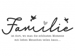 Wandtattoo Familie ist dort Motivansicht