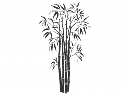 Wandtattoo Bambuspflanzen Motivansicht
