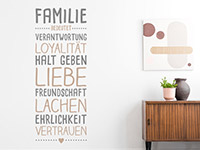 Wandtattoo Familie bedeutet...