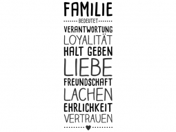 Wandtattoo Familie bedeutet... Motivansicht