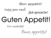 Wandtattoo Guten Appetit Motivansicht