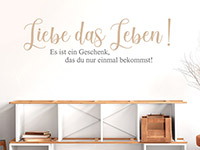 Wandtattoo Das Leben ist ein Geschenk