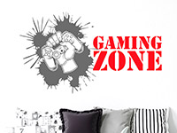 Wandtattoo Gaming Zone