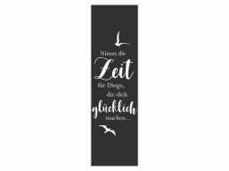 Wandtattoo Wandbanner Nimm dir Zeit Motivansicht