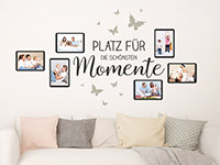 Wandtattoo Fotorahmen Die schönsten Momente