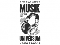 Wandtattoo Ein Tag ohne Musik Motivansicht