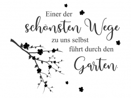 Wandtattoo Durch den Garten... Motivansicht