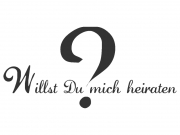 Wandtattoo Willst Du mich heiraten? Motivansicht