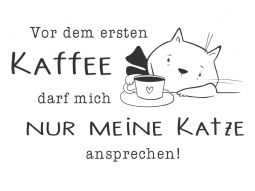 Wandtattoo Nur meine Katze... Motivansicht